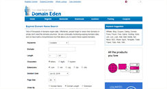 Desktop Screenshot of domaineden.com